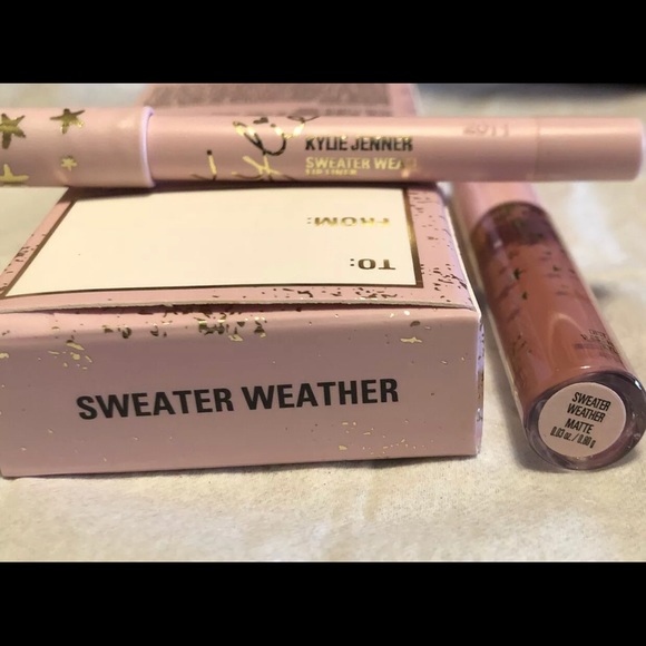 Kylie -SWEATER WEATHER Mini Liquid Lipstick &Liner